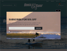 Tablet Screenshot of dinglesurf.com